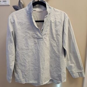 OAK + FORT Soft Blue Top